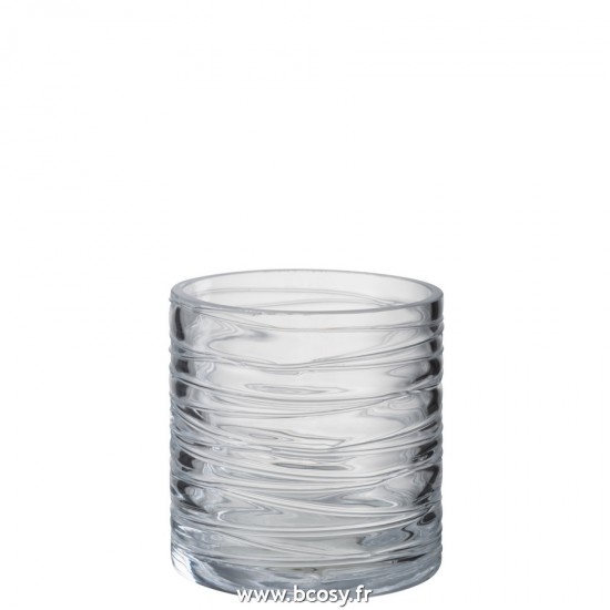 J-Line lanternes photophores Jolipa J Line Jline Photophore Lignes Verre Transparent Small