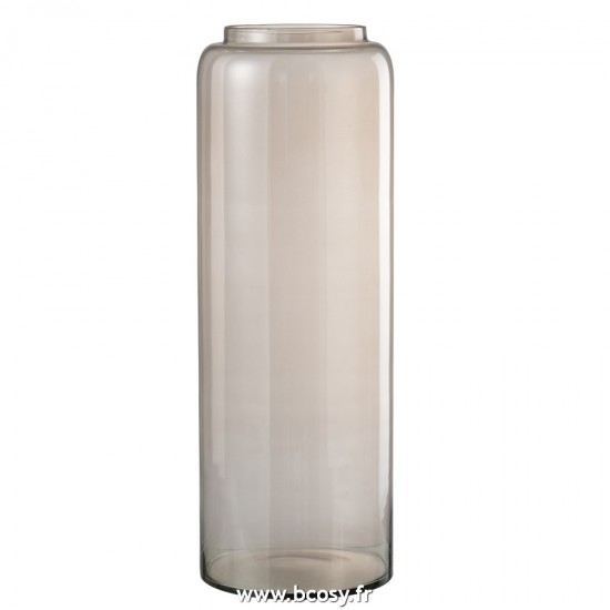 J-Line vases Jolipa J Line Jline Vase Droit Long Verre Ambre Large
