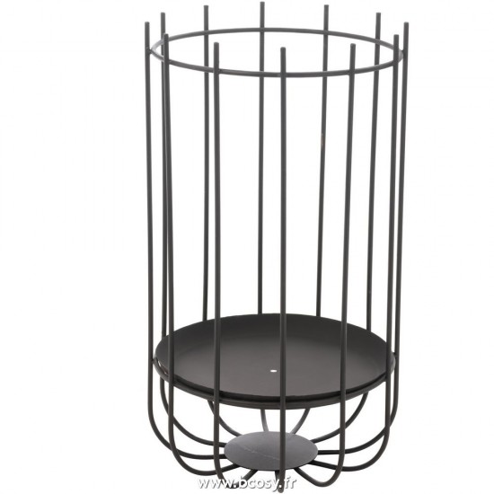 J-Line braseros feux foyers de jardin d extérieur Jolipa J Line Jline Brasero Haut Metal Noir Small