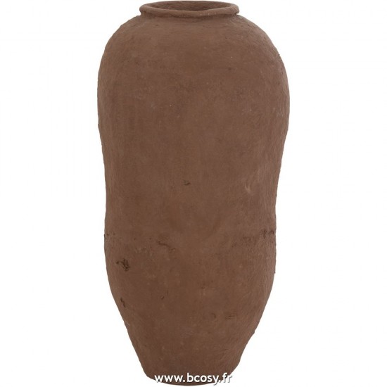 J-Line vases Jolipa J Line Jline Vase Papier Mache Brun Large