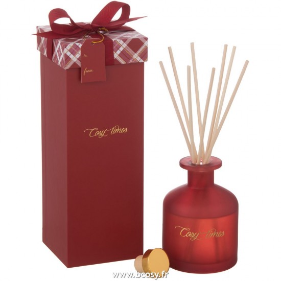 J-Line diffuseurs de parfums Jolipa J Line Jline Huile Parfumee Cosy Times Sapphire Amber Tea 180Ml Rouge