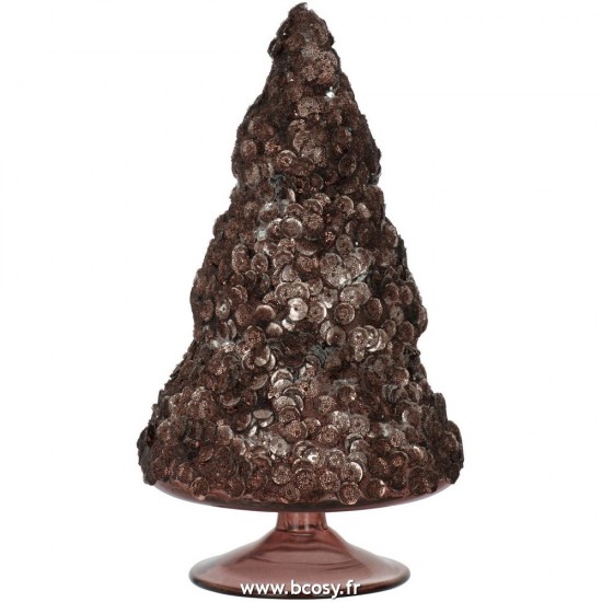 J-Line arbres sapins de noel sur pied Jolipa J Line Jline Sapin De Noel Givre Mat Brun Fonce Large