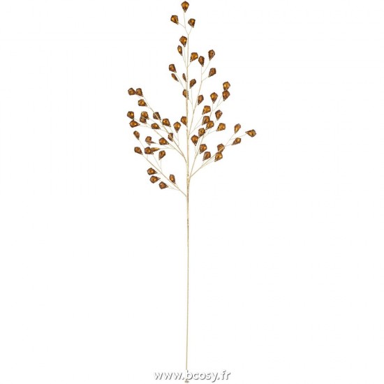 J Line Branche Pierres Strass Ambre L27xH69 cm Jline 27252 by Jolipa 27252