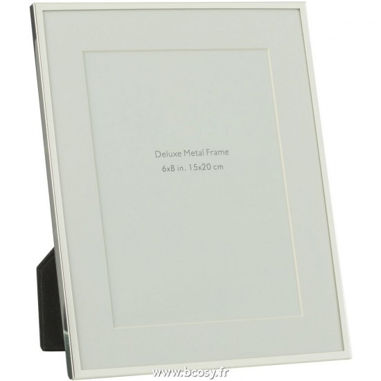 J-Line cadre cadres photo Jolipa J Line Jline Cadre Photo Passe Partout Bord Fn 15X20 Metal Argent Large