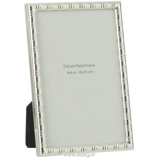 J-Line cadre cadres photo Jolipa J Line Jline Cadre Photo Bord Lignes Arrondies 10X15 Metal Argent Small