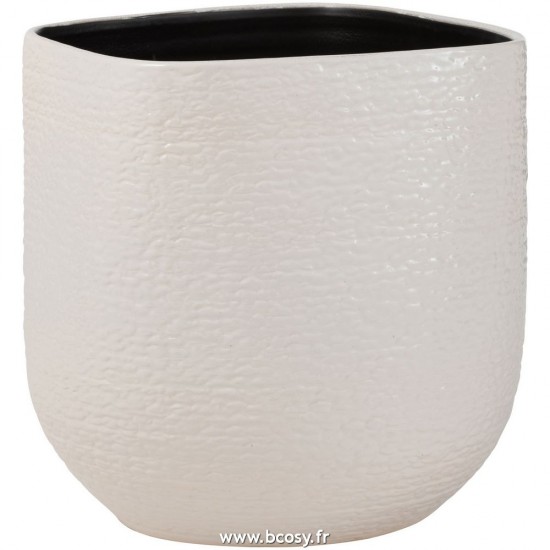 J-Line cachepots de fleur Jolipa J Line Jline Cache Pot Audrey Ceramique Blanc Extra Extra Large