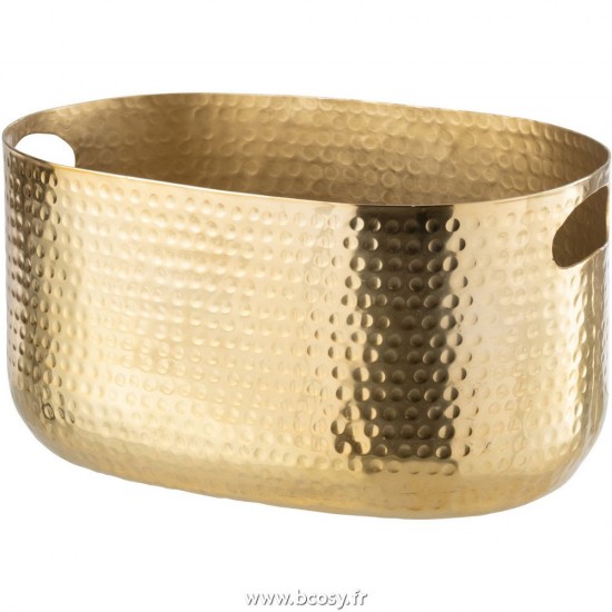 J Line Sceau A Champagne Motif Aluminium Or L40xB25xH20 cm Jline 28816 by Jolipa 28816