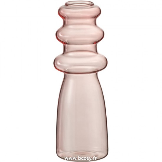 J-Line vases Jolipa J Line Jline Vase Luna Verre Rose Large