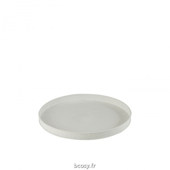J-Line J Line Bols de décoration Bol de décoration Jolipa Plateau Rond Classique Fer Blanc S.