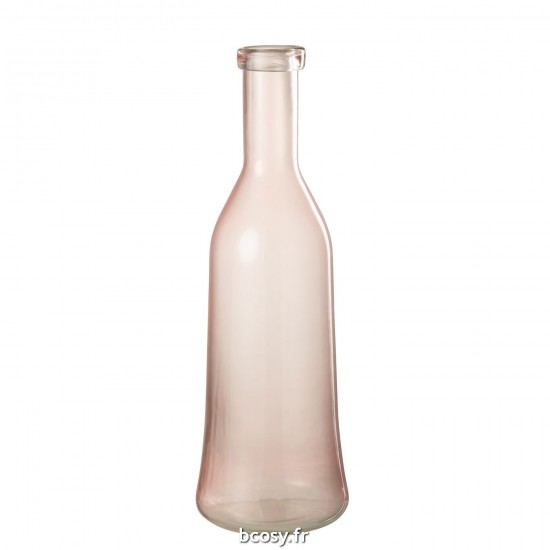 J Line Vase Bruni Vere Rose Clair Medium L15xB15xH45 cm JLine 30523 by Jolipa 30523.