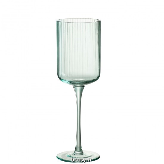 J Line Verre A Vin Ralph Verre Menthe L8xB8xH24 cm JLine 30631 by Jolipa 30631 Assortiment de 6 pcs.