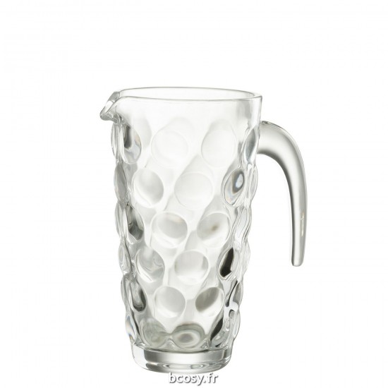 J-Line J Line Carafe Pichet Jolipa Carafe Loupe Verre Transparent.