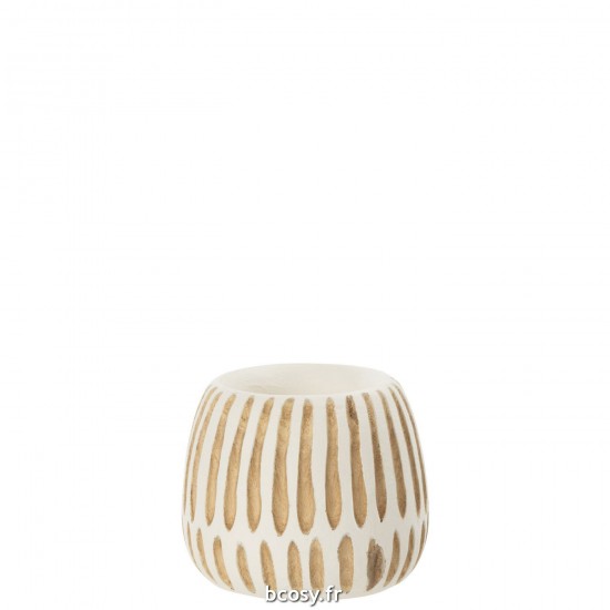 J Line Pot Ying Bois Blanc Small L15xB15xH14 cm JLine 31343 by Jolipa 31343.
