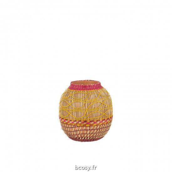 J Line Vase Tresse Jonc Mix Medium L23xB23xH27 cm JLine 31570 by Jolipa 31570.