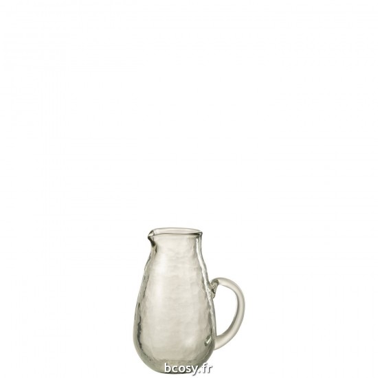 J Line Carafe Verre Transparent Small L10xB10xH12 cm JLine 31984 by Jolipa 31984.