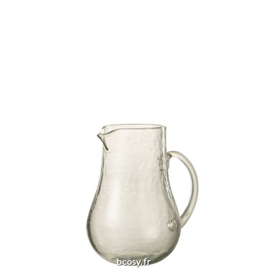 J-Line J Line Carafe Pichet Jolipa Carafe Verre Transparent Large.