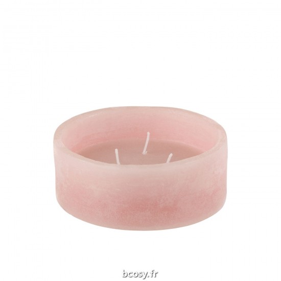 J Line Bougie Flottante Cylindre Rose 15H L15xB15xH6 cm JLine 32318 by Jolipa 32318.