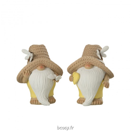 J-Line J Line lutins statuettes Jolipa Lutin Cœur Papillon Poly Mix Large Assortiment De 2.