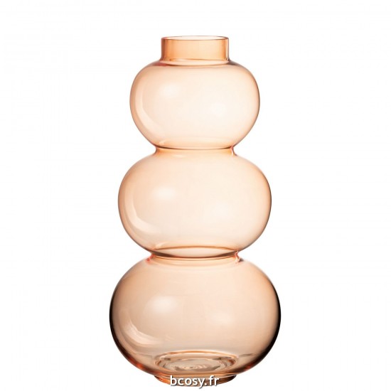 J-Line J Line vases Jolipa Vase Boule Verre Orange Large.
