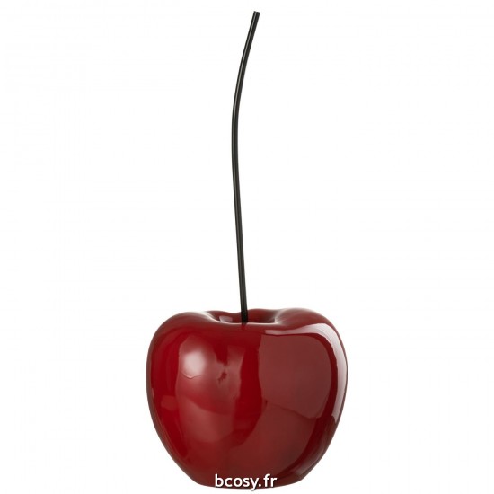 J-Line J Line cherises statuettes Jolipa Cerise Resine Brillant Rouge Large.