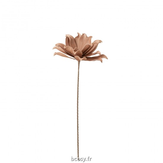 J Line Fleur Branche Feuilles Courtes 1 Tete Eva Rose Nude L13xB13xH74 cm JLine 32949 by Jolipa 32949.