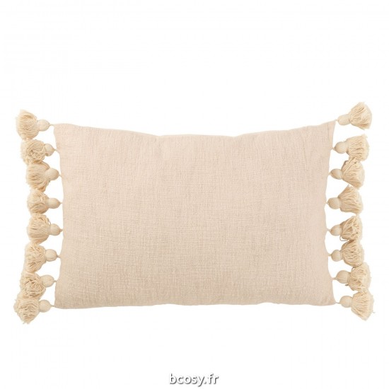 J-Line J Line coussins Jolipa Coussin Floches Coton Peche Long.