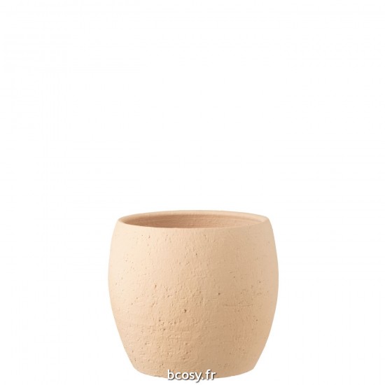 J-Line J Line cachepots de fleur Jolipa Cachepot Enya Ceramique Beige Xlarge.
