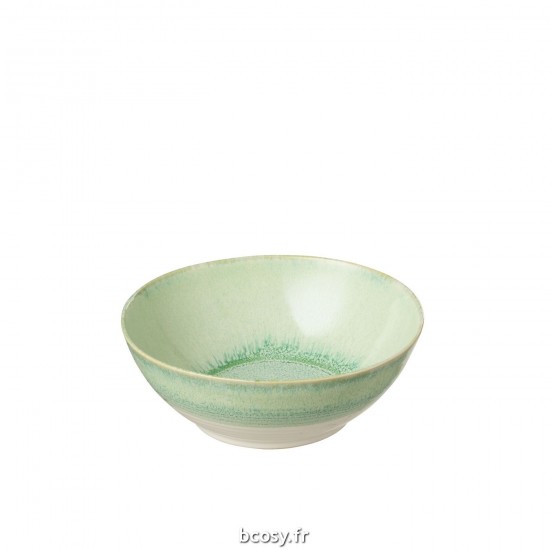J Line Bol Noa Porcelaine Vert Large L19xB19xH7 cm JLine 34351 by Jolipa 34351.