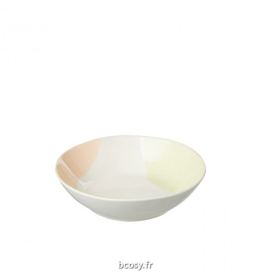 J Line Bol Tache Porcelaine Mix Large L19xB19xH5 cm JLine 34371 by Jolipa 34371.