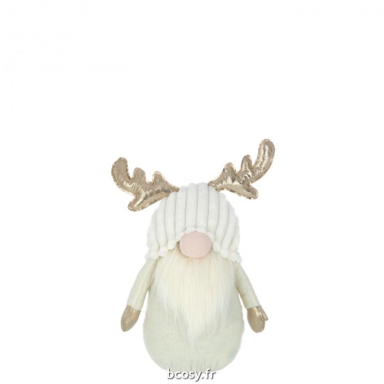 J Line Lutin Bois De Cerf Textile Beige Small JLine 35465 by Jolipa 35465.
