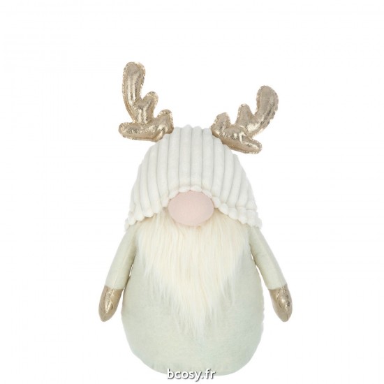 J-Line J Line peres noël Jolipa Lutin Bois De Cerf Textile Beige Large.