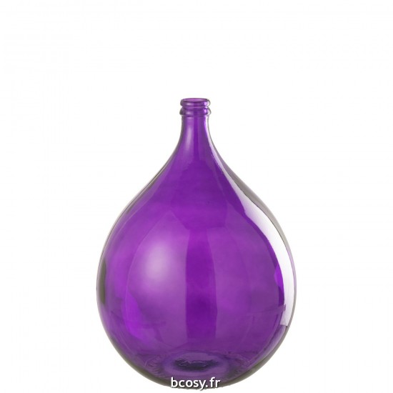 J-Line J Line Grands vases Grand vase Vases hauts Vase haut. Jolipa Vase Lisbonne Verre Mauve.