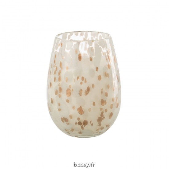 J-Line J Line bougies parfumées Jolipa Bougie Senteur Blanc Mix Verre Large.