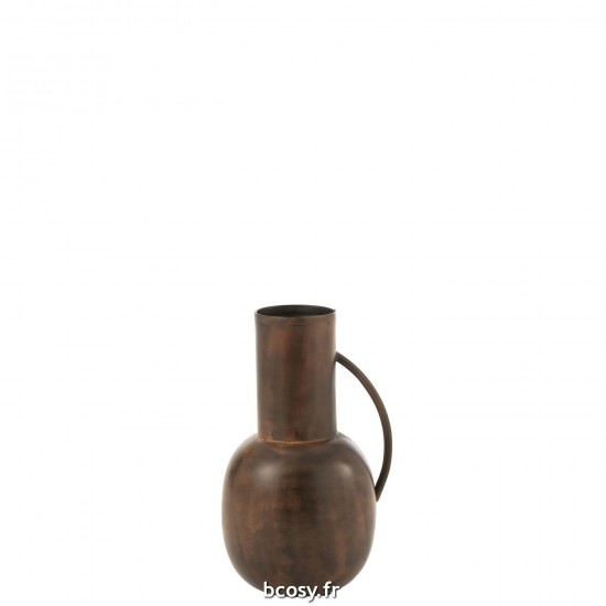 J Line Vase Sparta Fer Bronze Small JLine 35901 by Jolipa 35901.