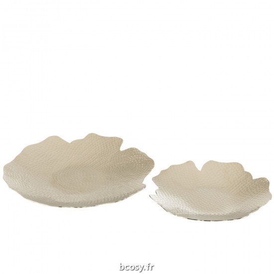 J Line Set De Deux Plateaux Aluminium Argent JLine 35940 by Jolipa 35940.