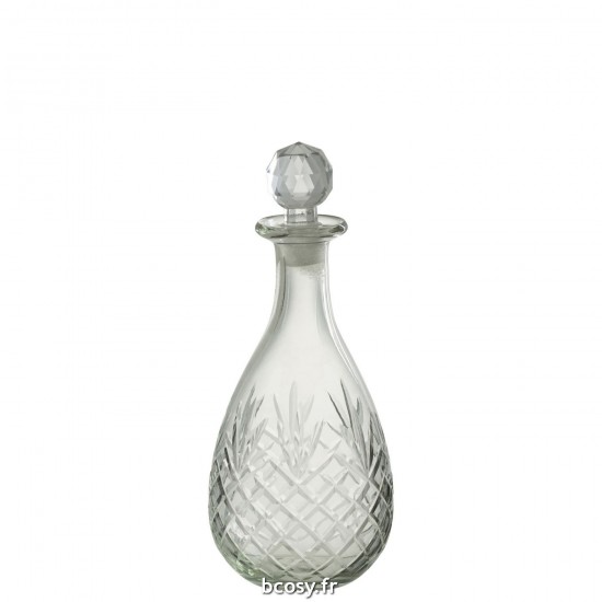 J-Line J Line carafes a decanter Jolipa Bouteille Faune Verre Transparent Small.