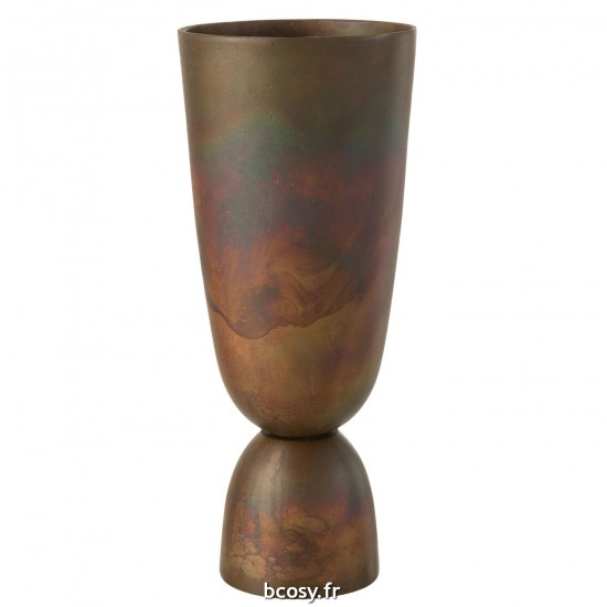 J-Line J Line Grands vases Grand vase Vases hauts Vase haut. Jolipa Vase Thor Aluminium Bronze Large.