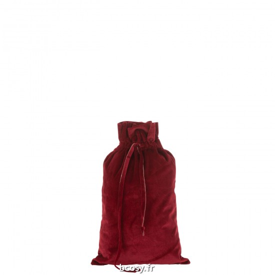 J Line Sac Noel Velours Rouge Medium JLine 36952 by Jolipa 36952.