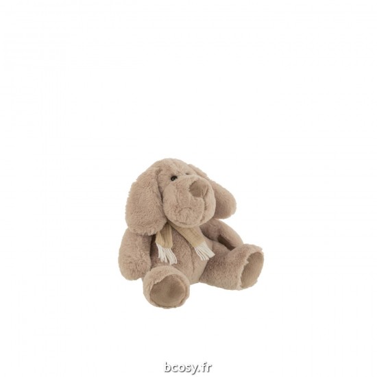 J Line Chien Echarpe Assis Textile Beige Medium JLine 37009 by Jolipa 37009.