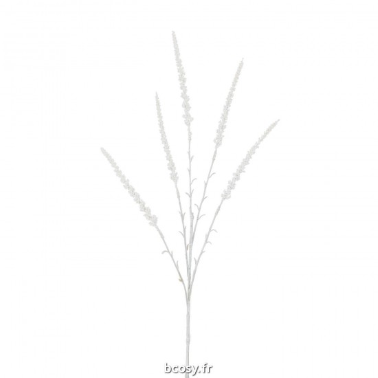 J-Line J Line Branche de Noël Branches de Noël Jolipa Branche Astilbe 5 Parties Plastique Blanc.