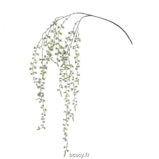 J-Line J Line branches d'arbres Jolipa Branche Pendante Feuilles Paillettes Plastique Vert.