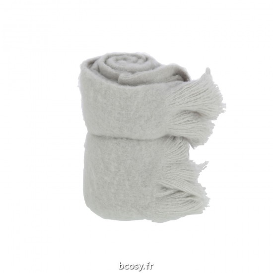 J-Line J Line Jolipa Plaid A Franges Polyester Gris.