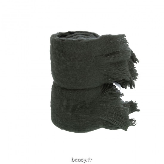 J-Line J Line Jolipa Plaid A Franges Polyester Anthracite.