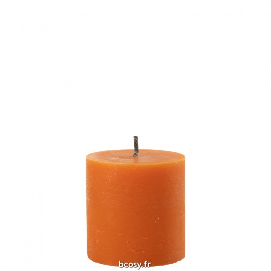 J Line Bougie Exterieure Pilier Paraffine Orange Small 70Heures JLine 40053 by Jolipa 40053.