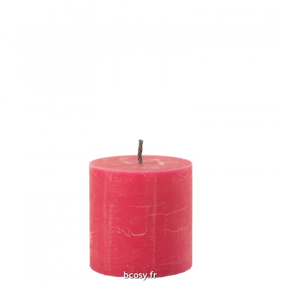 J Line Bougie Exterieure Pilier Paraffine Rose Small 70Heures JLine 40061 by Jolipa 40061.