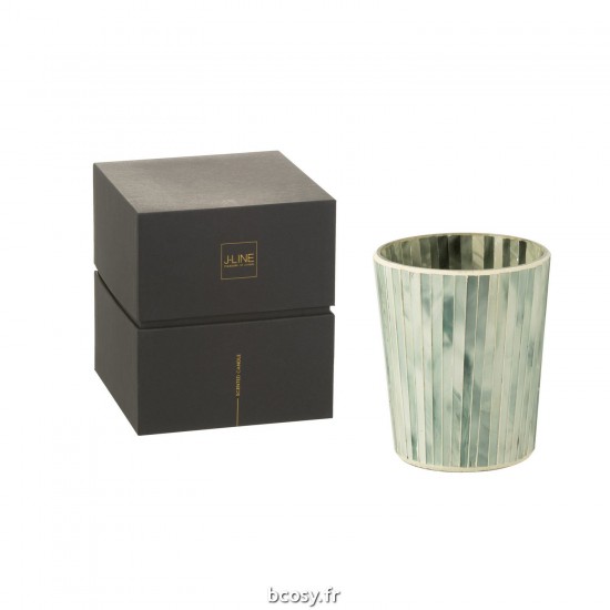 J-Line J Line bougies parfumées Jolipa Bougie Parfumee Noa Seaside Bliss Bleu Clairmedium 55 Heures.