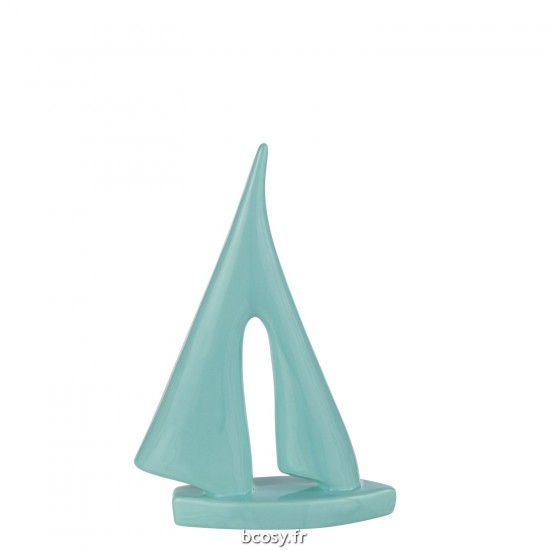 J-Line J Line voiliers bateaux à voiles statuettes Jolipa Voilier Porcelaine Azur Large.