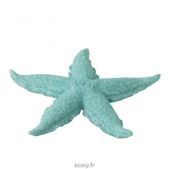 J-Line J Line étoiles de mer Astéries statuettes Jolipa Etoile De Mer Poly Azur L.