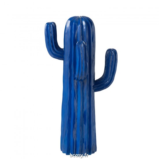J-Line J Line statuettes Jolipa Cactus Polyresine Bleu Large.