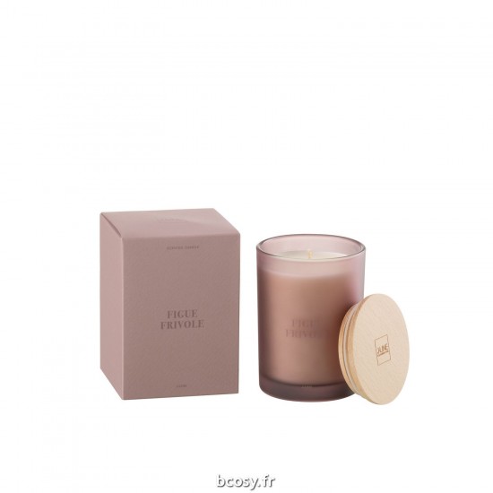 J-Line J Line bougies parfumées Jolipa Bougie Senteur Accords Essentiels Figue Frivole 38H.